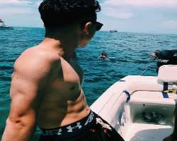 He enjoys boating in his free time He enjoys boating in his free time.